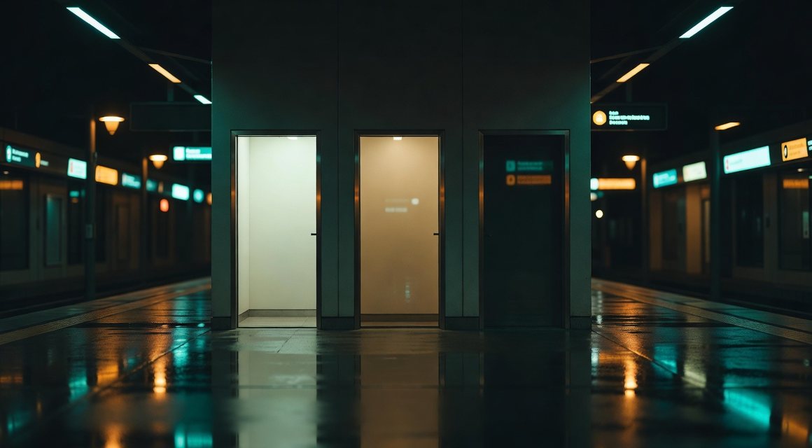 밝기가 다른 세 출입구 — 상권별 값 형성 차이